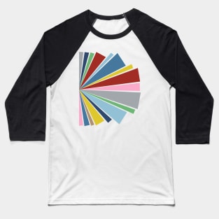 Side Sunburst Rainbow Baseball T-Shirt